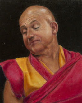 "Matthieu Ricard" 10 X 12 oil